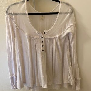 Free people long sleeve flown top